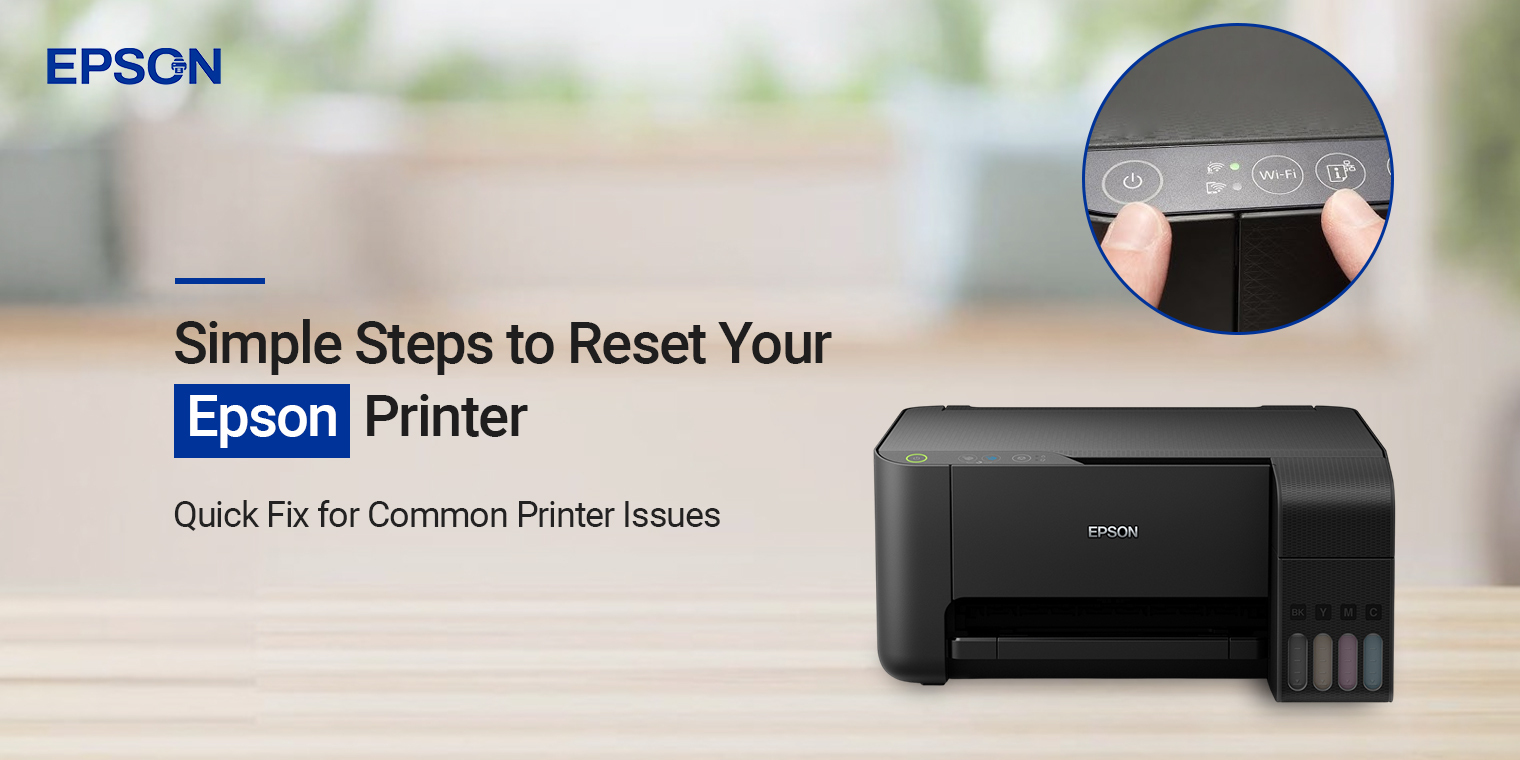 how to reset Epson printer